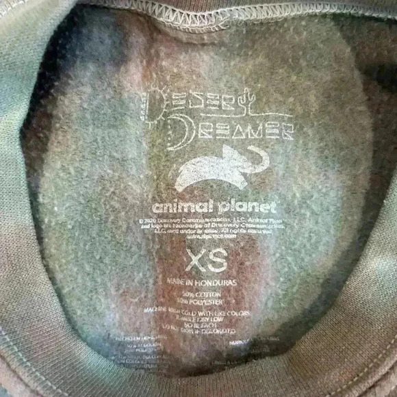 Desert Dreamer Tie Dye Tiger Print Crew Neck Pullover Sweatshirt Size XS - Picture 5 of 5